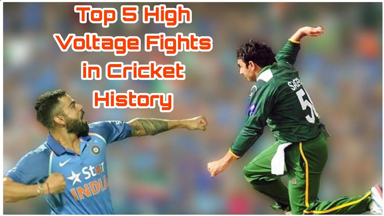 Top 5 High Voltage Fights in Cricket History 🔥 - YouTube