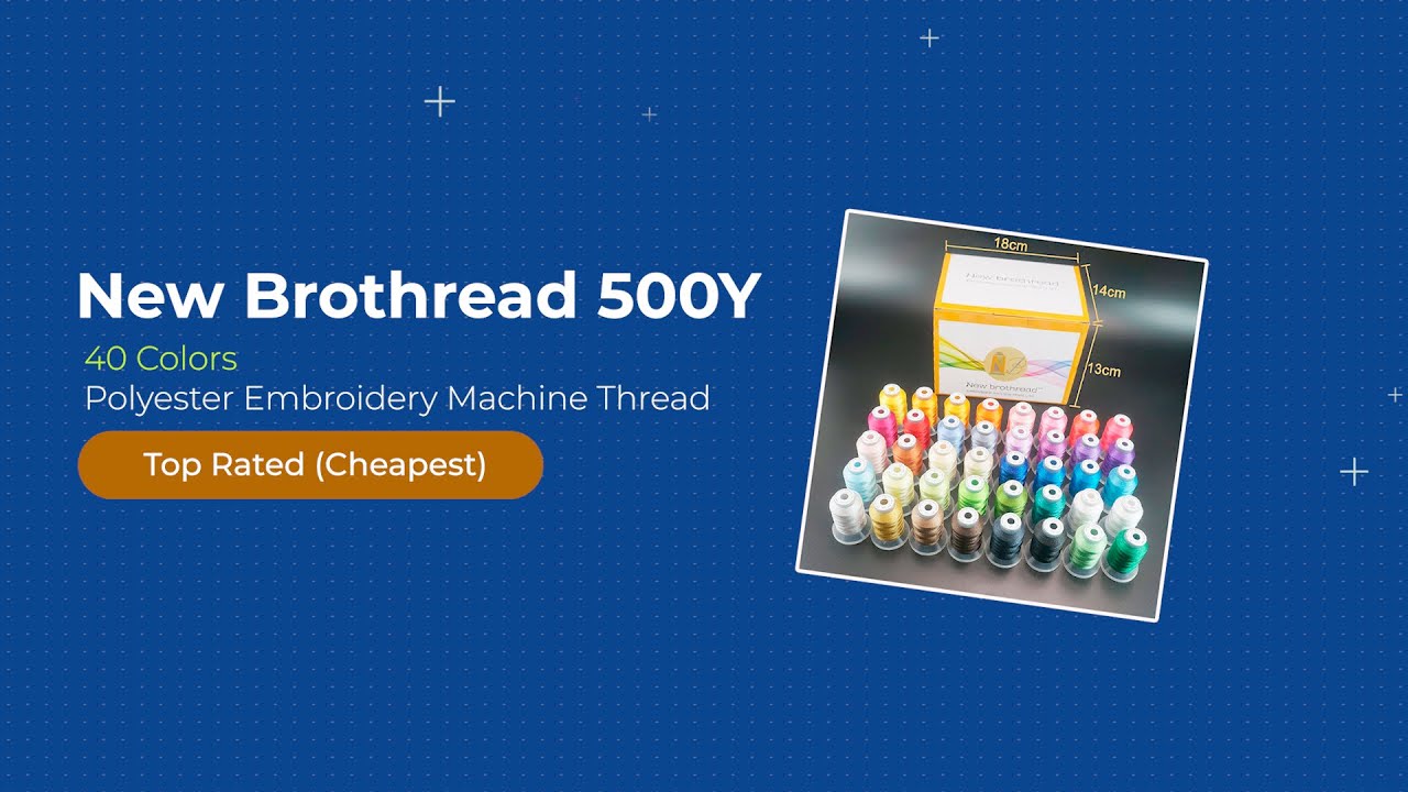 New brothread Embroidery Machine Thread Kit Including 40 Brother Color