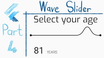 Flutter Custom Slider: Section 4, Wave Bend Effect