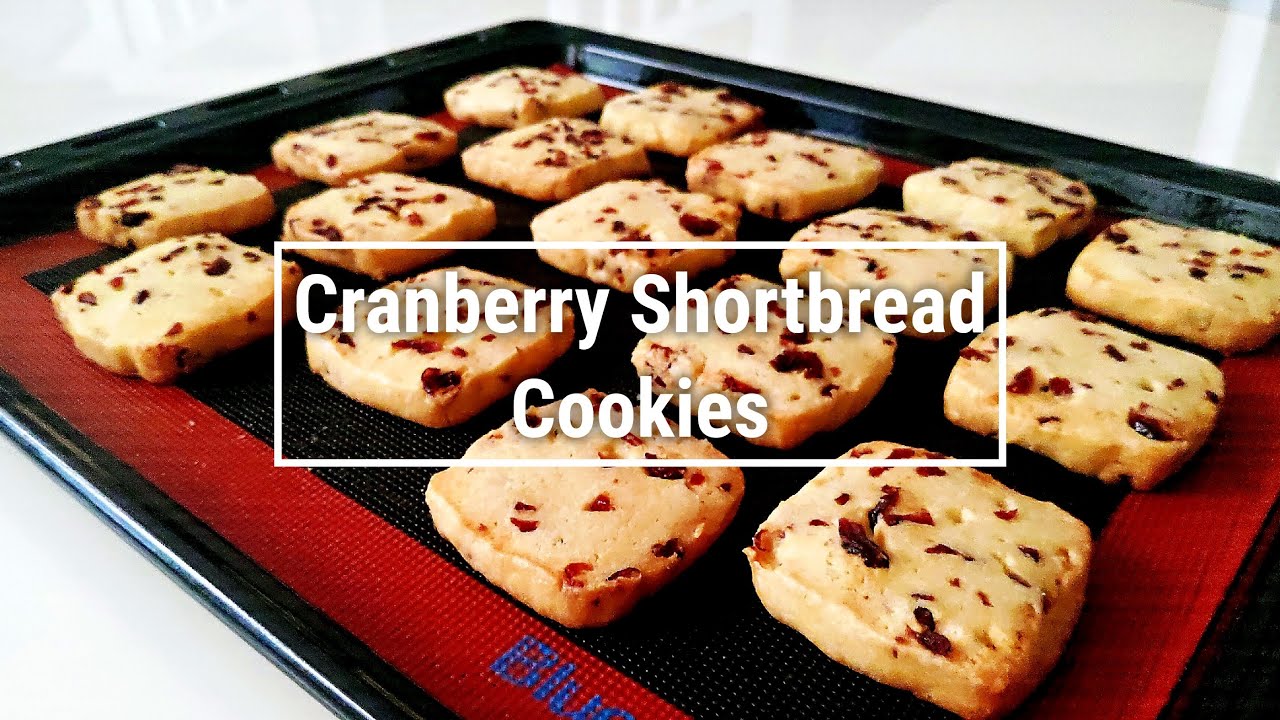 手工餅乾|蔓越莓餅乾 超簡單做法|How to make Cranberry Shortbread Cookies 縮圖