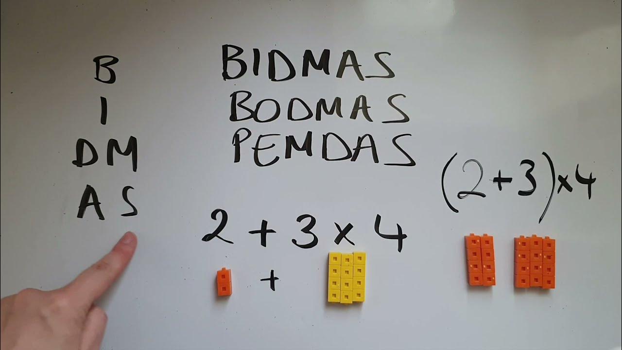 What does BIDMAS stand for? Order of operations. GCSE Maths YouTube