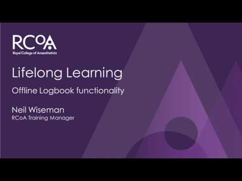 RCoA Lifelong Learning: offline Logbook functionality