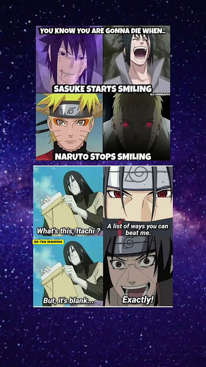 Sasuke starts smiling #anime #naruto #sasuke #itachi #hashirama #sakura #boruto