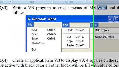 Visual Basic 6.0 (MenuBar)