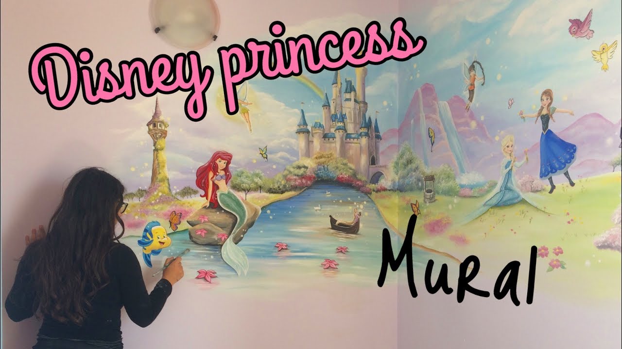 Disney Princess Girls Room Decors Murales Idee Per Cameretta Youtube