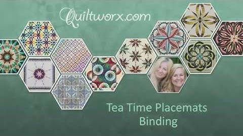 Tea Time Placemat Binding in Tula Pink True Colors by Free Spirit