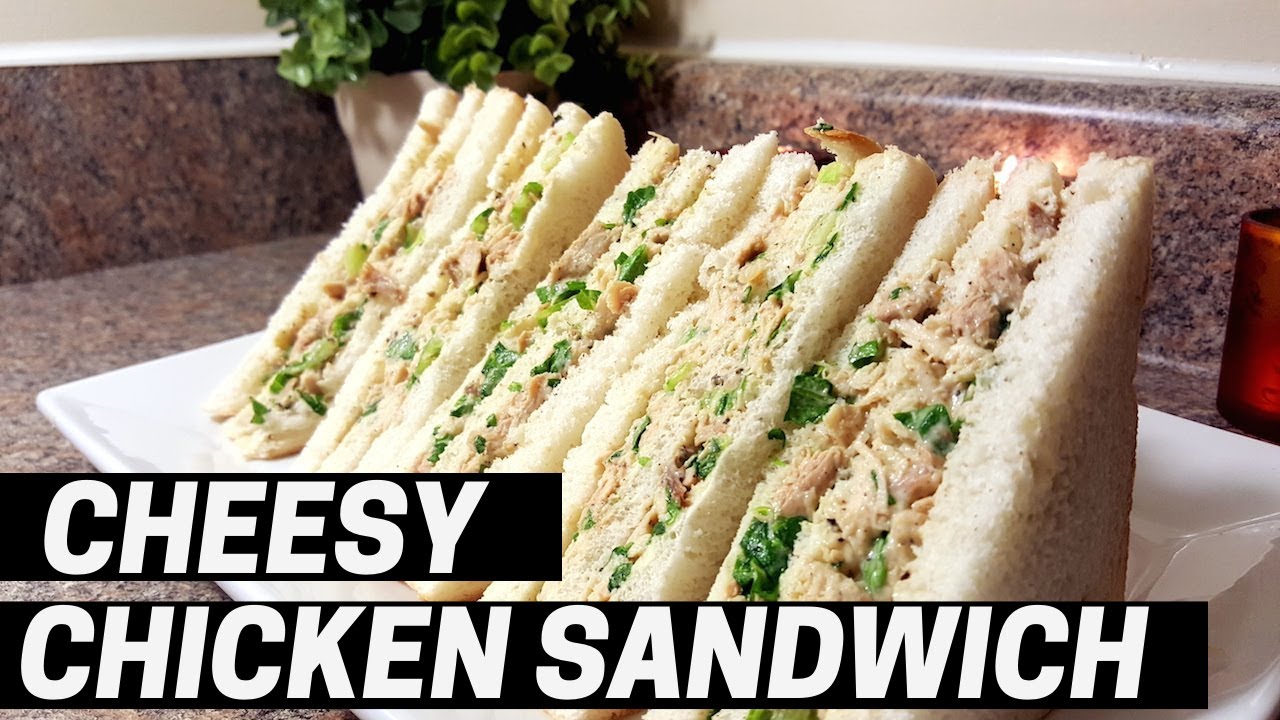 Cheesy Chicken Sandwich Recipe - YouTube