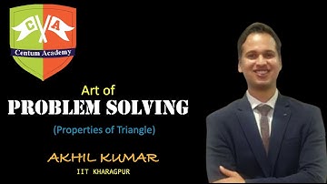 Properties of Triangle - (A probable question for JEE) Art of Problem Solving