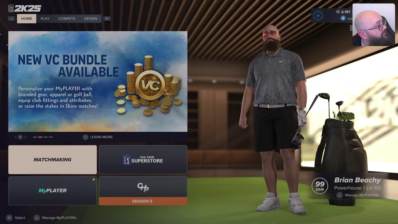PGA TOUR 2K25 with Eddie #beachy #570 #pgatour2k25 #proam