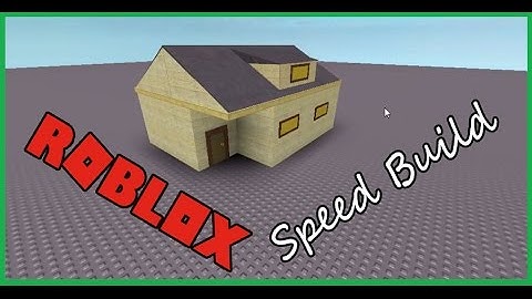 ROBLOX Speed Build - Simple House