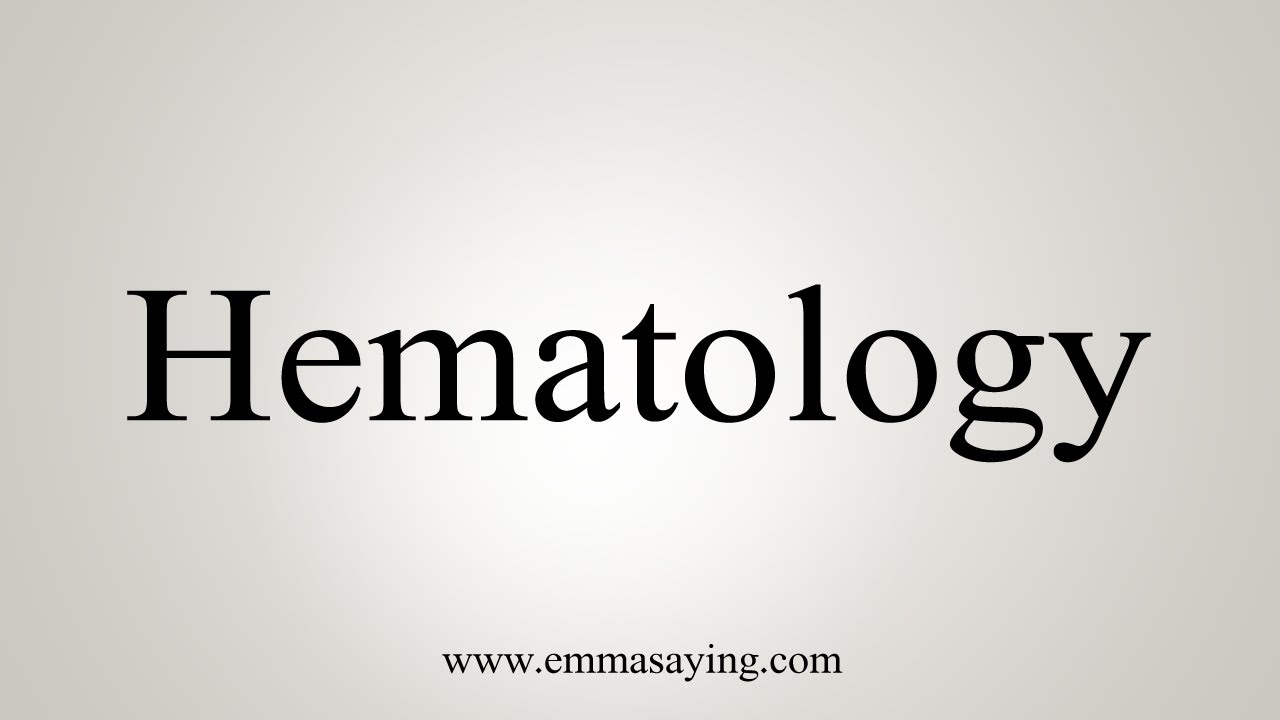 hematologist meaning in urdu