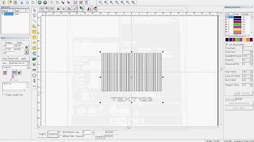 How to edit QR code bar code on EZCAD software fiber laser marking machine for QR code bar code