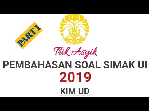 Pembahasan Kimia Simak Ui 2019 Youtube