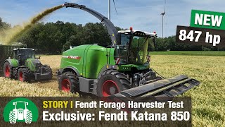 Fendt Katana 850 Test Drive New Liebherr Engine Forage Harvester Whole Crop Silage Harvesting