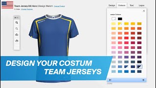 Jersey Design:  Design your costum jerseys for your team with the owayo 3D Configurator | US screenshot 2