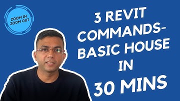 3 Revit commands- basic house 3D in 30 mins