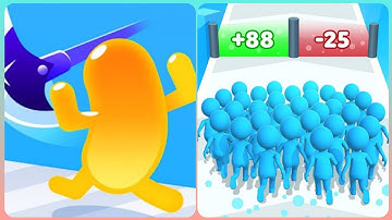 Join blob clash 3d vs Count Master 3D🤖🟡🤖Max All Levels Gameplay QW1