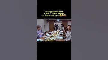 Taehyung wants to make a grand entry to Jhope