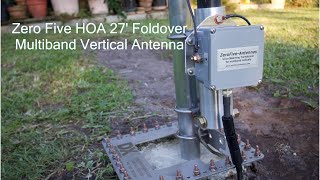 Zero Five 27' HOA Foldover Multiband HF Vertical Install