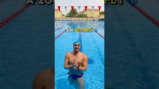 What a 200 meter butterfly feels like in an Olympic Swimming pool