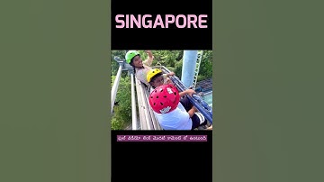 Sky line luge sentosa singapore #youtubeshorts #travel #telugutravelvideos  #singapore #viral #new