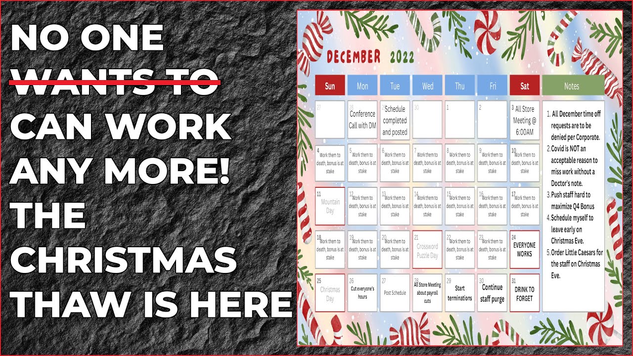 After Christmas Layoffs, Terminations and Hour reductions YouTube
