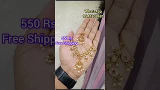 Latest one gram gold jewellery with price for orders contact me no WhatsApp 9542368481