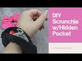 Easy DIY Scrunchie With Hidden Pocket an Easy Sewing Project!