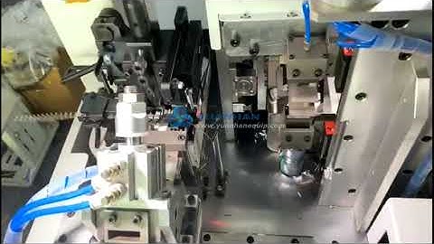 Automatic Flat Ribbon Cable 2-side Terminal Crimping Machine, Flat Cable Cut Strip Crimp Machine