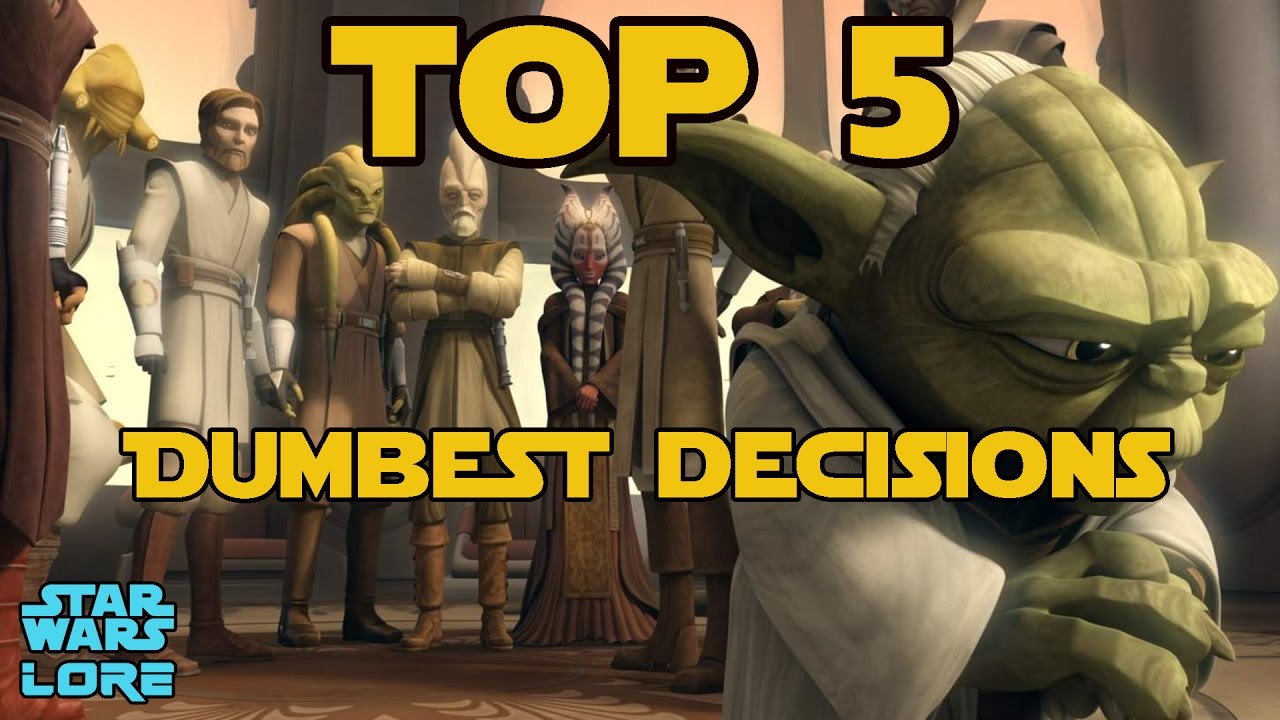 Top 5 Dumbest Jedi Council Decisions Star Wars Lore YouTube