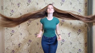 Perfect Long Hair Flip Flying Hair Nyata Real Rapunzel Preview