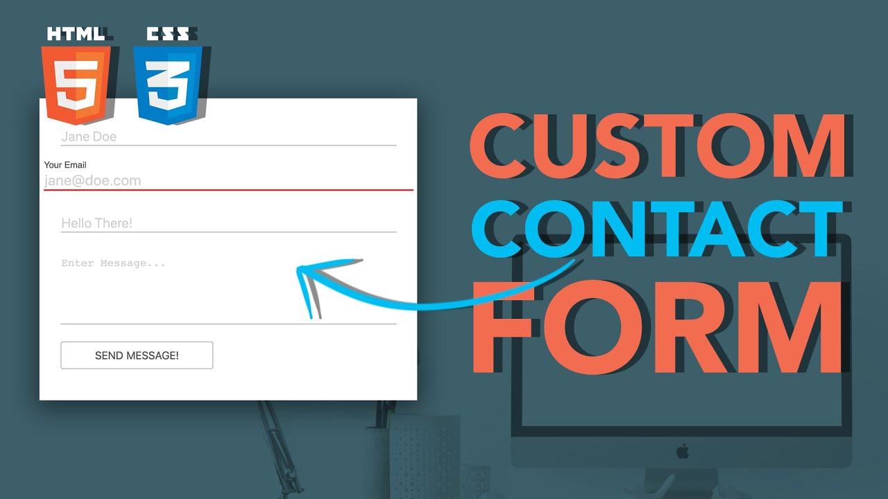 Design Contact Form Html And Css