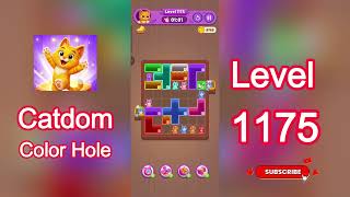 Catdom Color Hole Level 1175 Walkthrough [NEW UPDATE] 🐱🟣 | Relaxing Color Puzzle Game | Go Answer