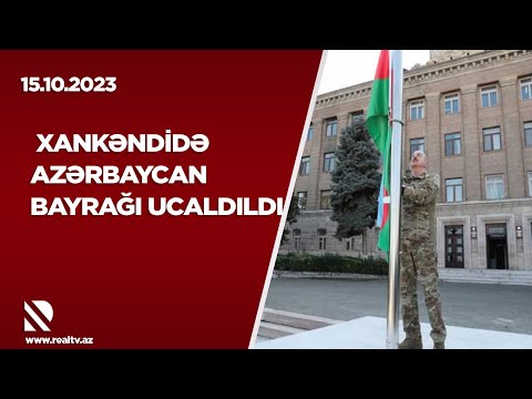 Xankəndidə Azərbaycan bayrağı ucaldıldı - REAL İNTERVYU