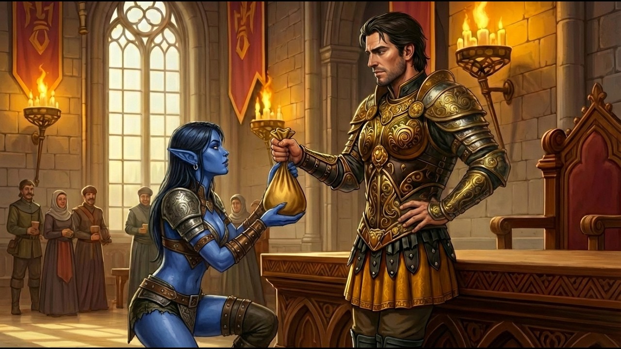 Rich Human Gave A Bag Of Gold To A Poor Orc Girl— What She Did Next Left Him In Shock