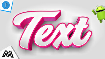 How To Make Cartoony 3D Text On Android!