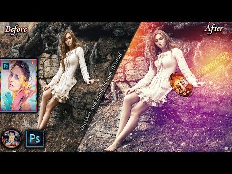 how to edit outdoor portrait  |  manipulation tutorial in photoshop