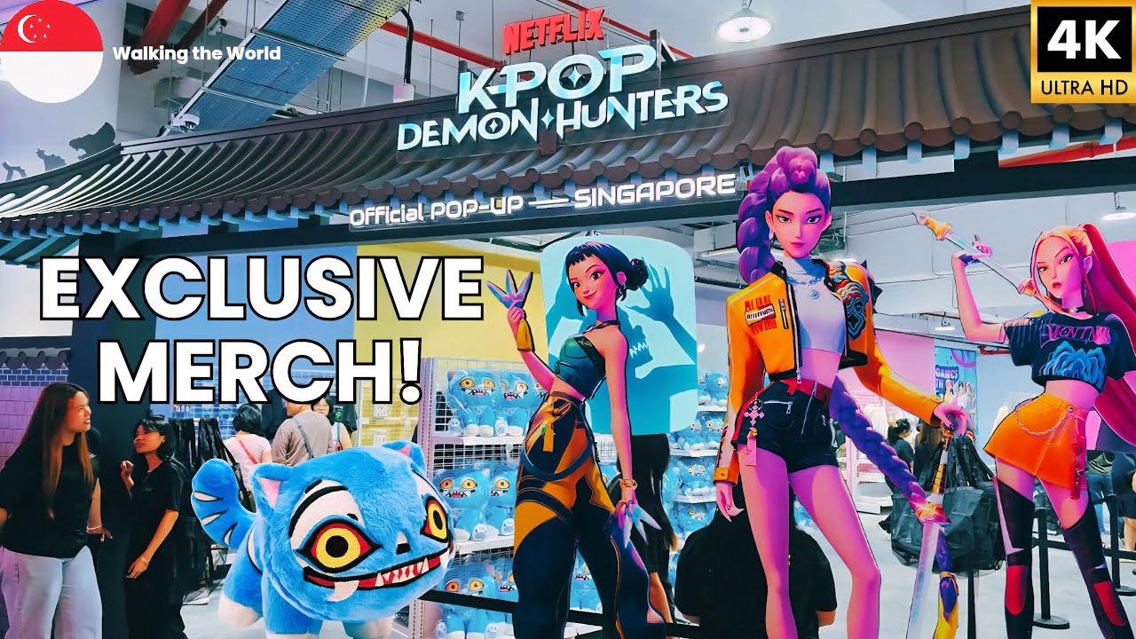 K-POP Demon Hunters Take Over Singapore! OFFICIAL Pop-Up Merch