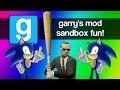 Gmod Sandbox Funny Moments - Sonic 1v1, Mcdonalds, Baseball Bat Fun, Batman, Murder House!