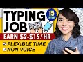 $2-$15/HR: TYPING NON-VOICE Online Job: PHONE/COMPUTER | Data Entry Jobs: 15 SITES Where to APPLY!