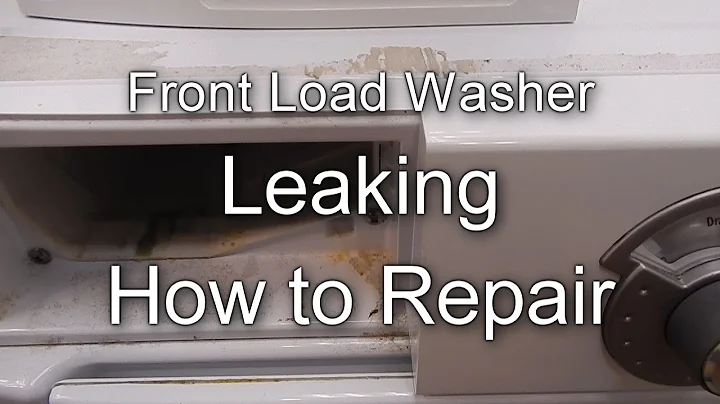 Front Load Washer Leaking - Simple How to Repair