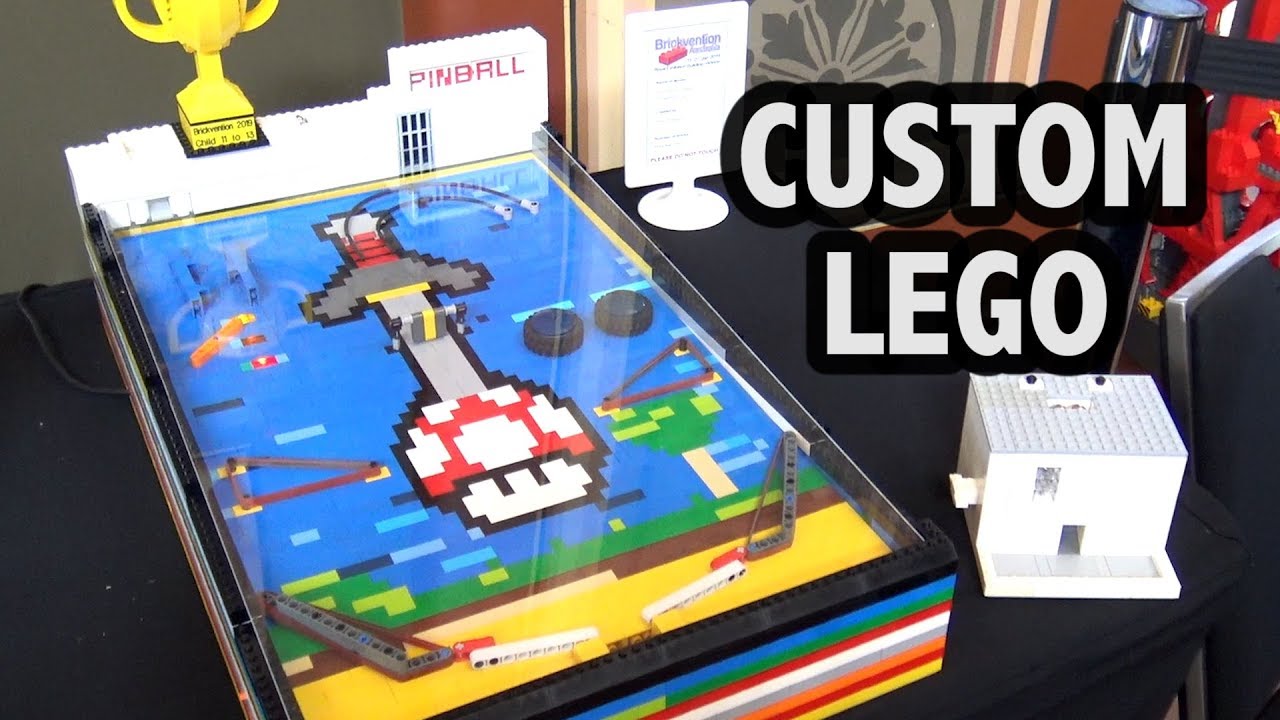 how to make a lego pinball machine that takes money