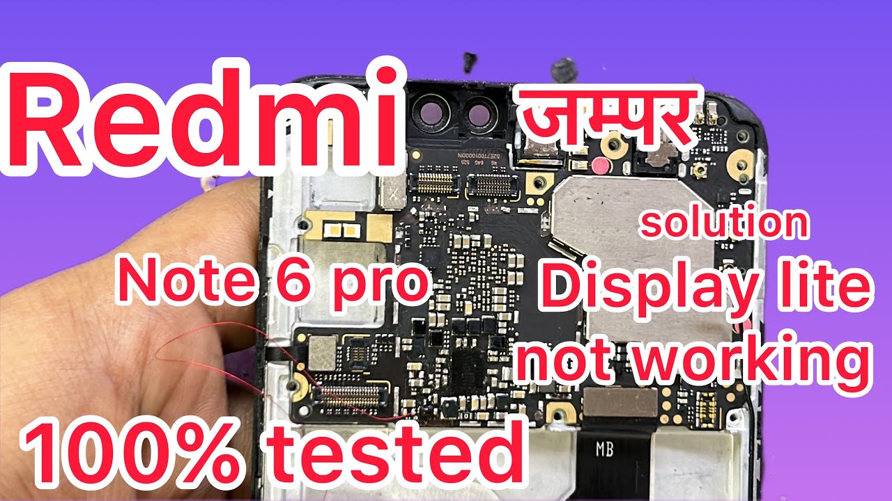 mi note 6 display light jumper
