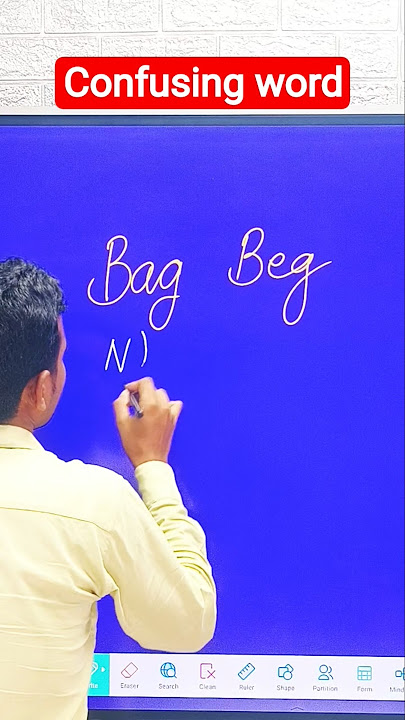 Bag vs Beg confusing words