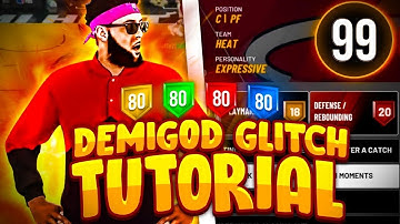 NBA 2K20 - DEMIGOD GLITCH AFTER PATCH 1.14 TUTORIAL! ALL BADGES MAXED + 99 STATS!