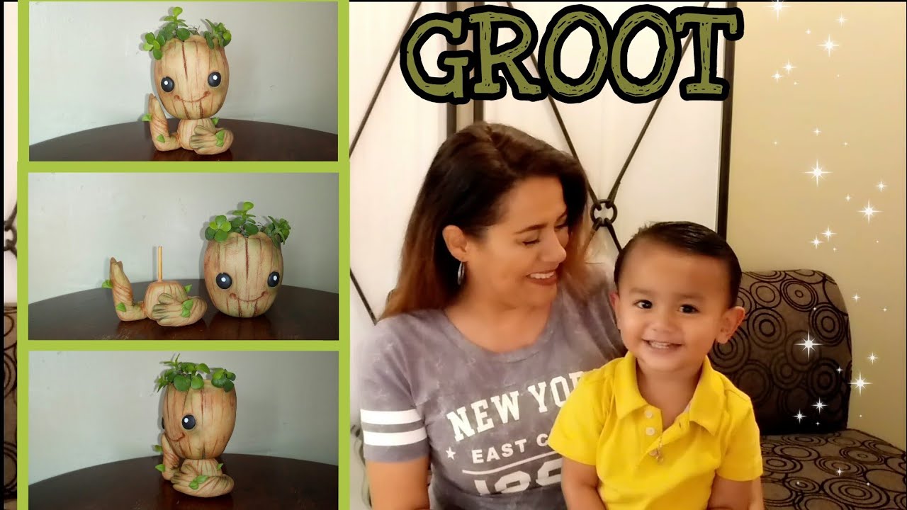 DIY Baby Groot | Como hacer un Groot  | pasta flexible | porcelana fría | IDEAS FACILES