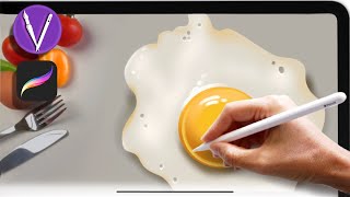 🍳 Как рисовать реалистично на iPadPro 3D | Видео без ускорения | Уроки Procreate для новичков 🍳 Как рисовать реалистично на iPadPro 3D | Видео без ускорения | Уроки Procreate для новичков