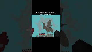 korkudan yeni bi boyut buldum...  #minecraft