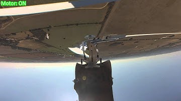 TRex 700 - Blade Stop Autorotation (Inverted)