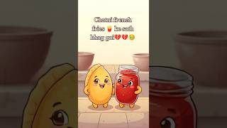momos ko mila dhoka chatni bhag gai french fries ke sath💔|Schezwan sause ne thama momos ka hath🤝😂